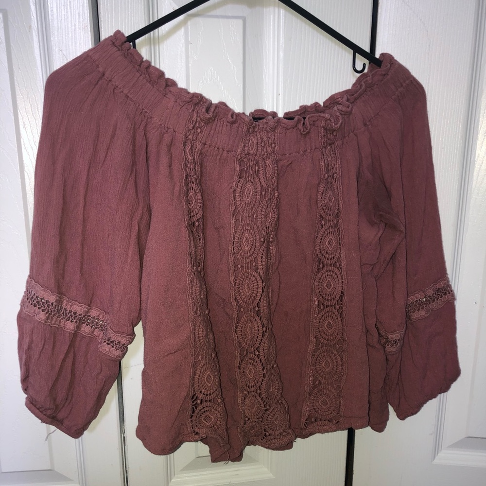 Off the shoulder shirt
